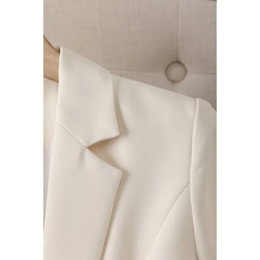 Modern Blend Boutique | Elegant Slim-Fit Women’s Blazer – Korean Inspired Tailored Office Jacket for Spring & Autumn