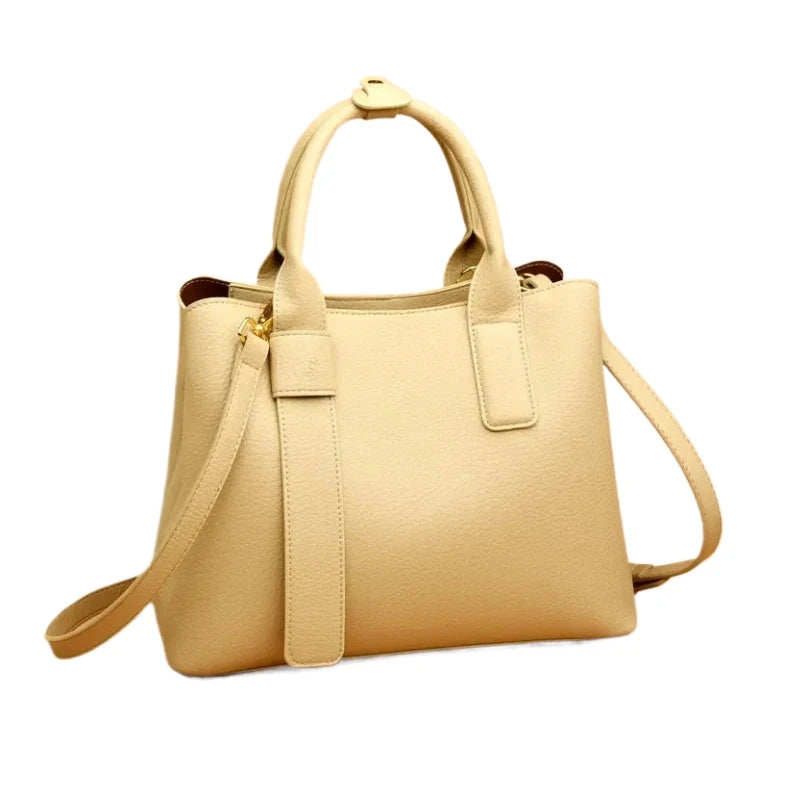 Business Handbags For Women 2025/ Luxury Designer Handbag Pure Color/Big Capacity Shoulder Crossbody Bags Branded Top-handle Tote.