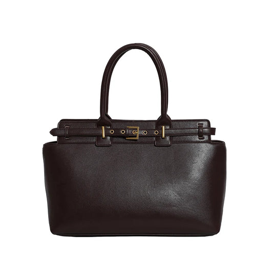 Luxury Large Capacity Tote Bag for Women – Elegant PU Leather Designer Work Handbag