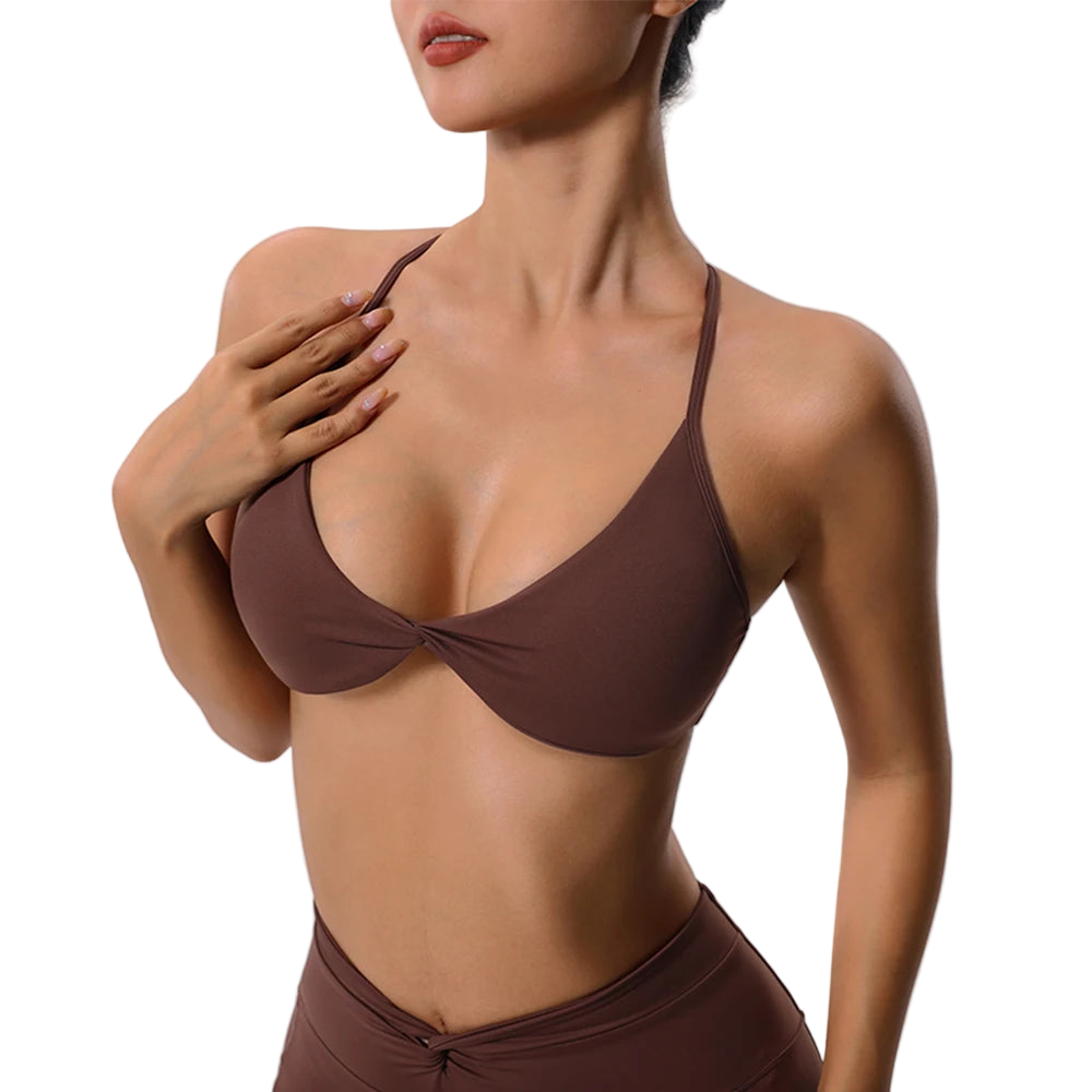 Criss Cross Bra Push Up/High Waist Yoga Underwear/Fitness Sports Running Gym Training Workout Athletic Wear.