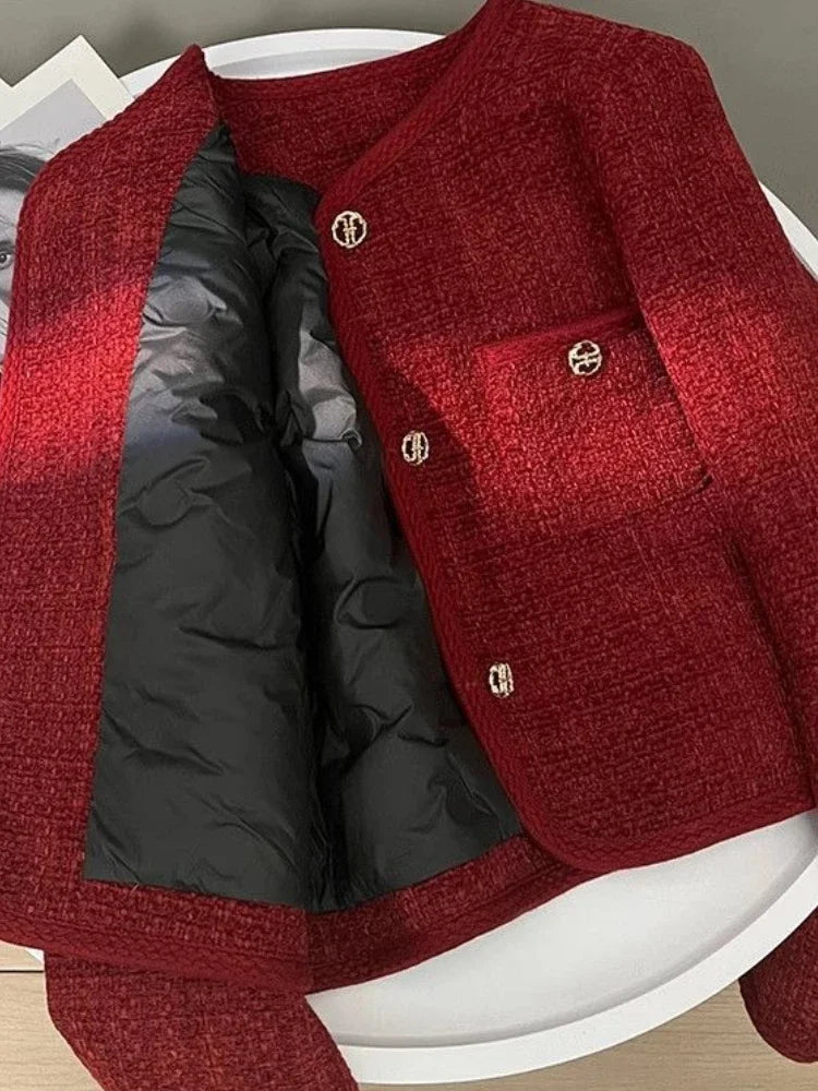 High-end Tweed Coat/Noble French Elegant Fashionable/Versatile Short Jacket.