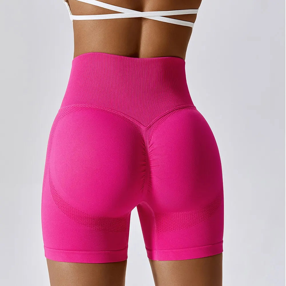Seamless Sport Short’s For Women/Cycling Jogging Fitness/High Waist Push Up Gym Shorts Leggings Women Yoga Clothing.