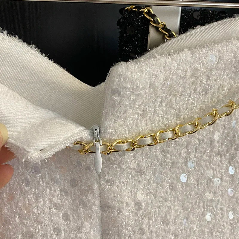 Seasonal High Waist A-line Floral Chain Lace-Up Skirts/Skirts with Shorts/Stretched Above Knee.