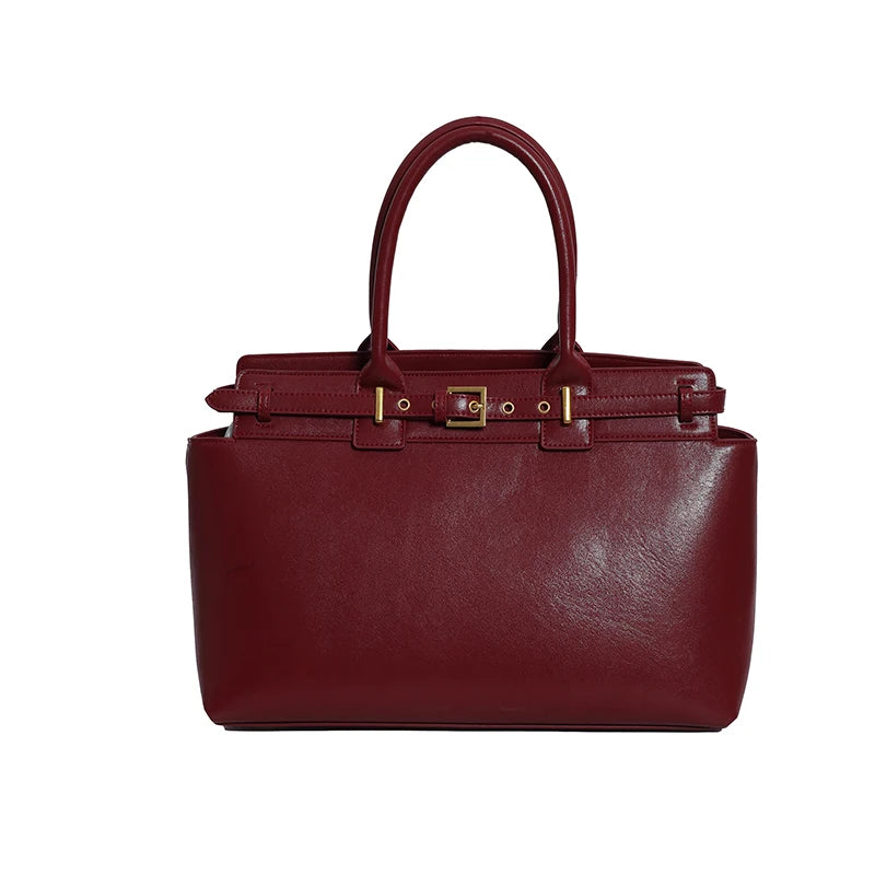 Luxury Large Capacity Tote Bag for Women – Elegant PU Leather Designer Work Handbag