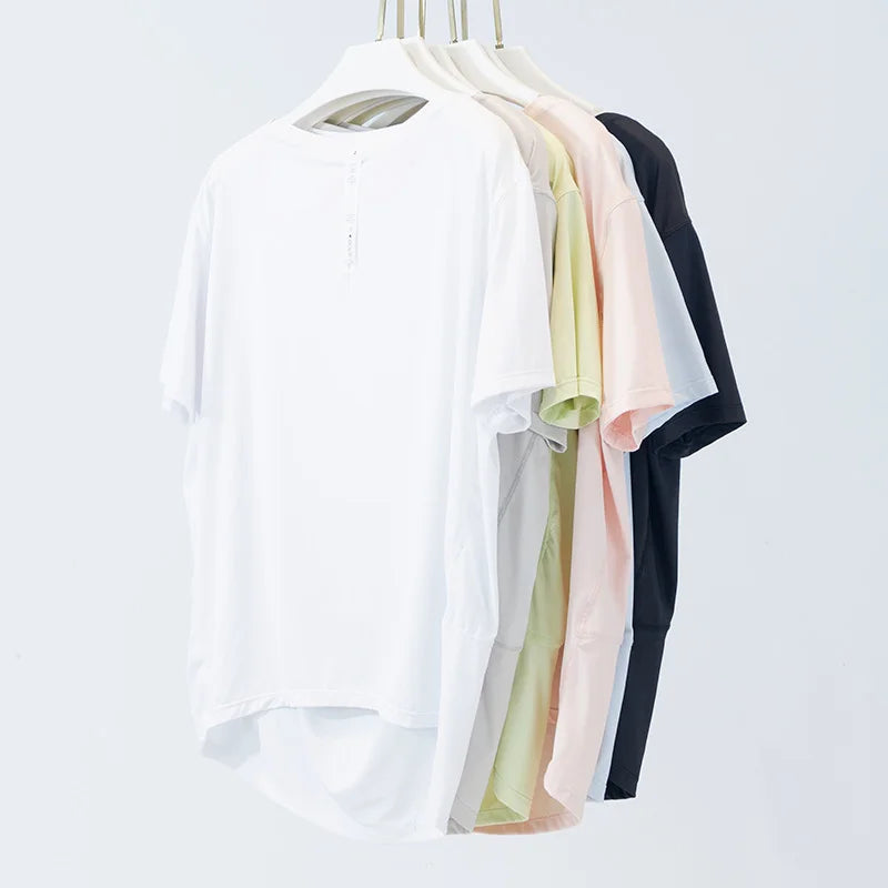 Women’s Cooling Active Top with Utility Pockets | Breathable Stretch Fitness Shirt