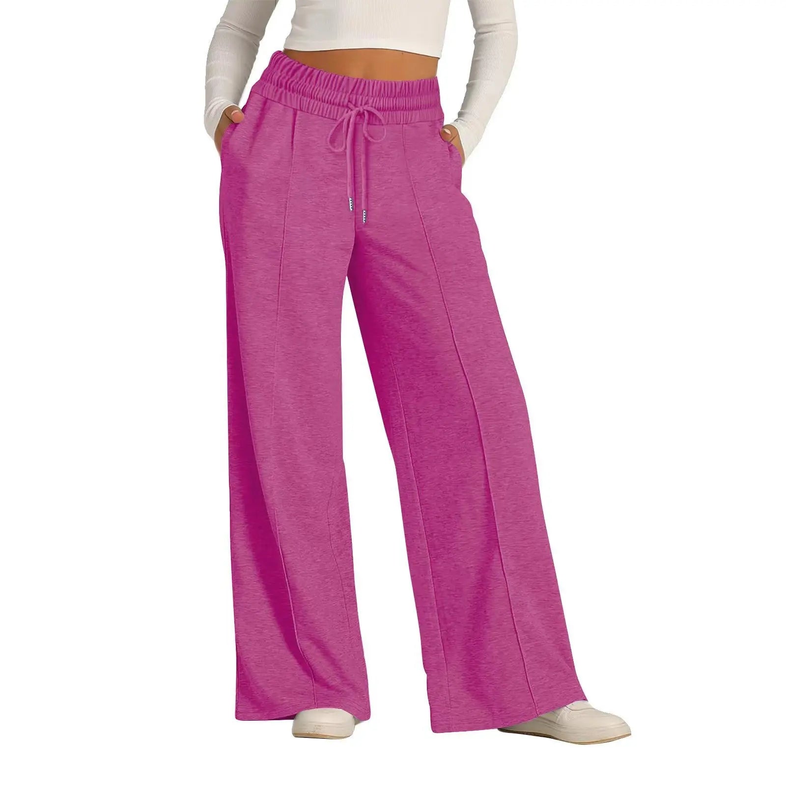 Comfort Baggy Wide Leg Sweatpant’s/High Waisted Baggy Flared Pants Drawstring/ Athletic Joggers Casual Daily Wear Loose Yoga Sports Pants.