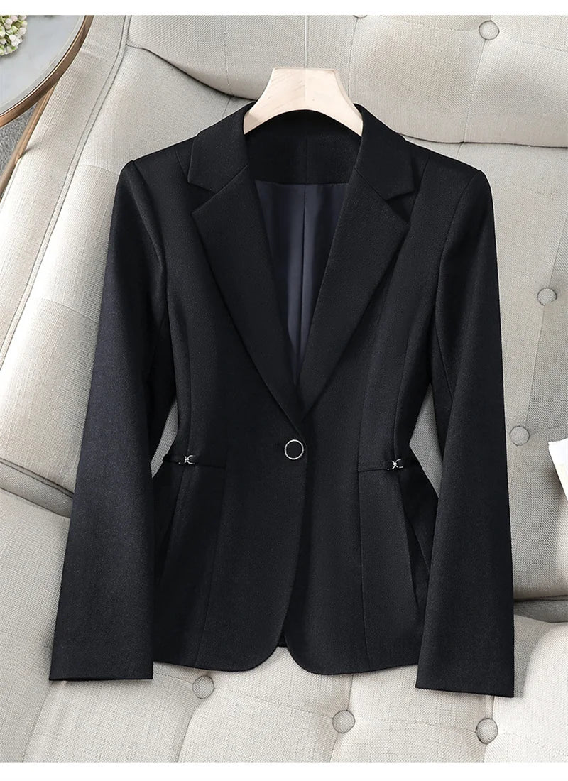 Timeless Elegance Sculpted Single-Button Blazer|Modern Blend Boutique | Women’s Tailored Workwear & Occasion Blazer