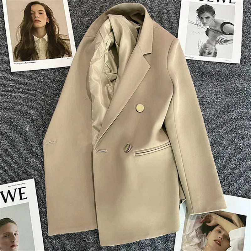 Elegant Single Button Blazer/Autumn Long Sleeve Slimmed Stylish Jacket’s/Single Button Blazer/Casual Chic Tops Coat’s.