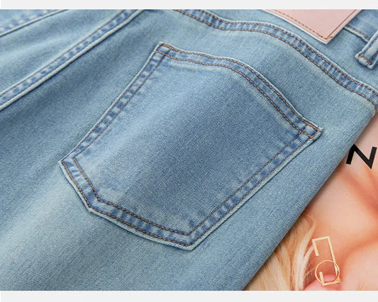 Women’s High-Waist Wide-Leg Jeans | Retro Straight-Leg Denim Pants | Light & Dark Wash