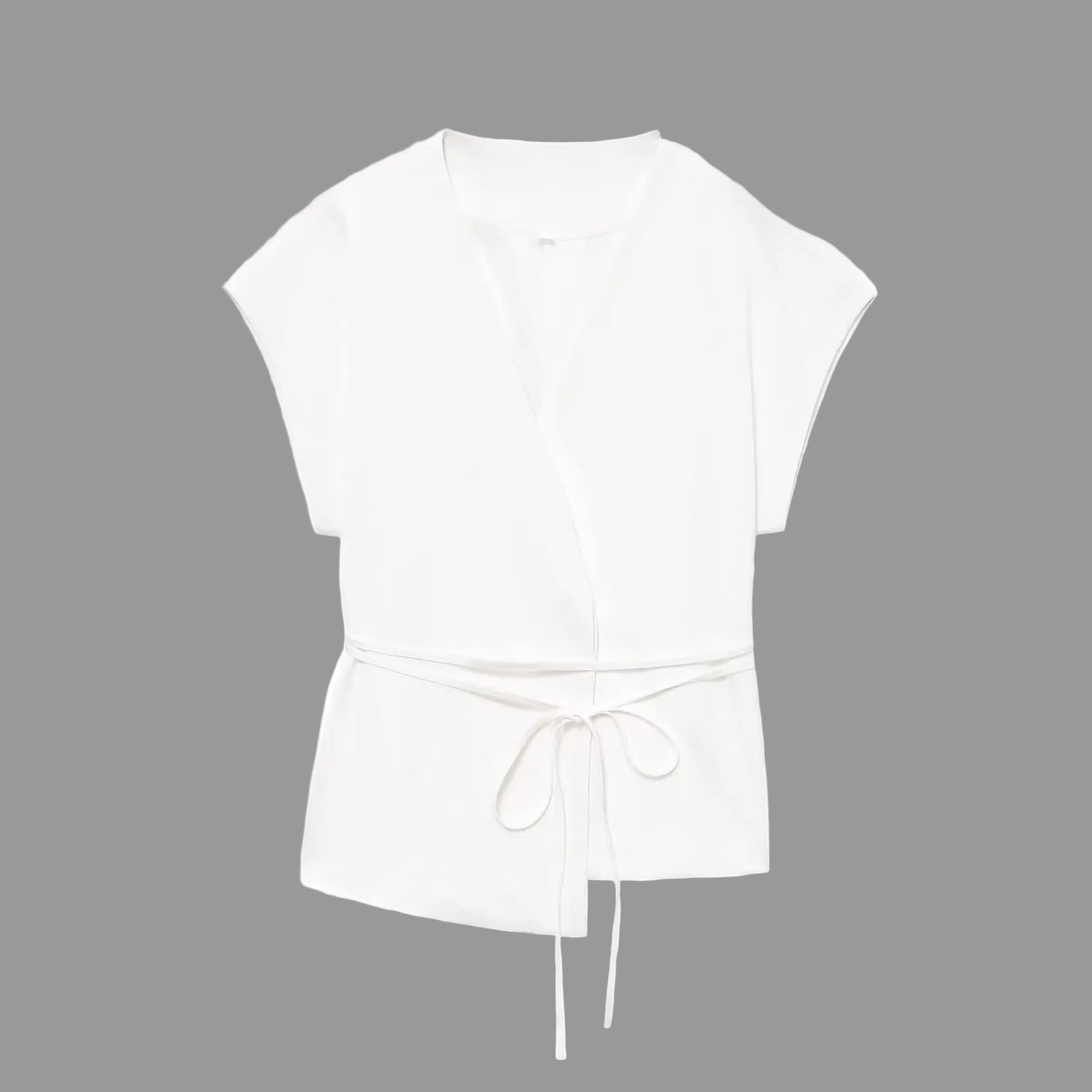 TFMLN Women's Trouser Suit’s/Sleeveless V-Neck/Top With Belt/Straight Pants Set’s/Autumn Commuter 2 Piece Set.