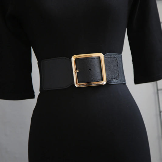Trending Big Belts Waist Corset/BeltWide Elastic Cummerbund’s/Black StretchPlus Size Belt Dress Fashion Ladies Wear.