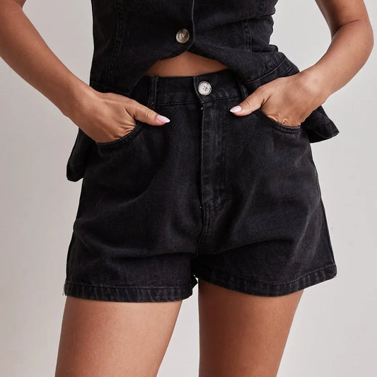 Timeless Denim Elegance™ Two-Piece Set