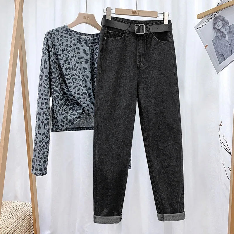 Symmetry Multi Style Pants/Stylish High Waisted Denim/Straight Leg Jeans Female Trousers/Pockets Roll Up Cuffs Casual Trendy Look.