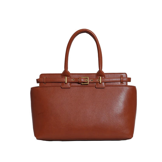Luxury Large Capacity Tote Bag for Women – Elegant PU Leather Designer Work Handbag
