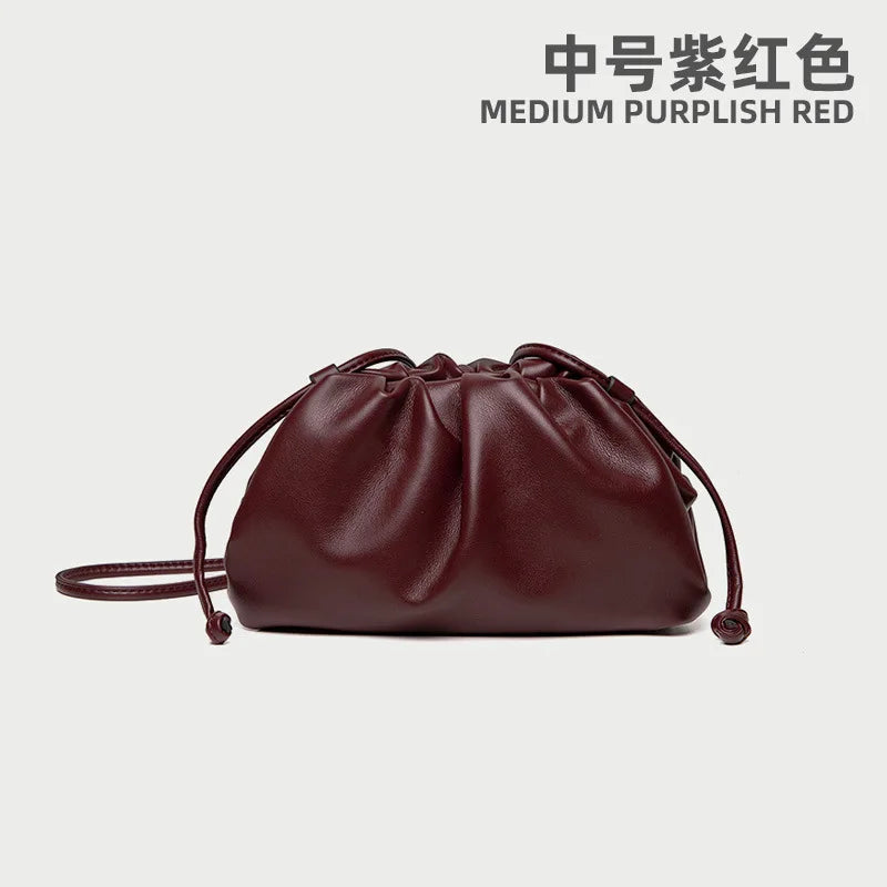 Luxury Soft Leather Shoulder Bag/Soft Versatile Quality Crossbody Bags.