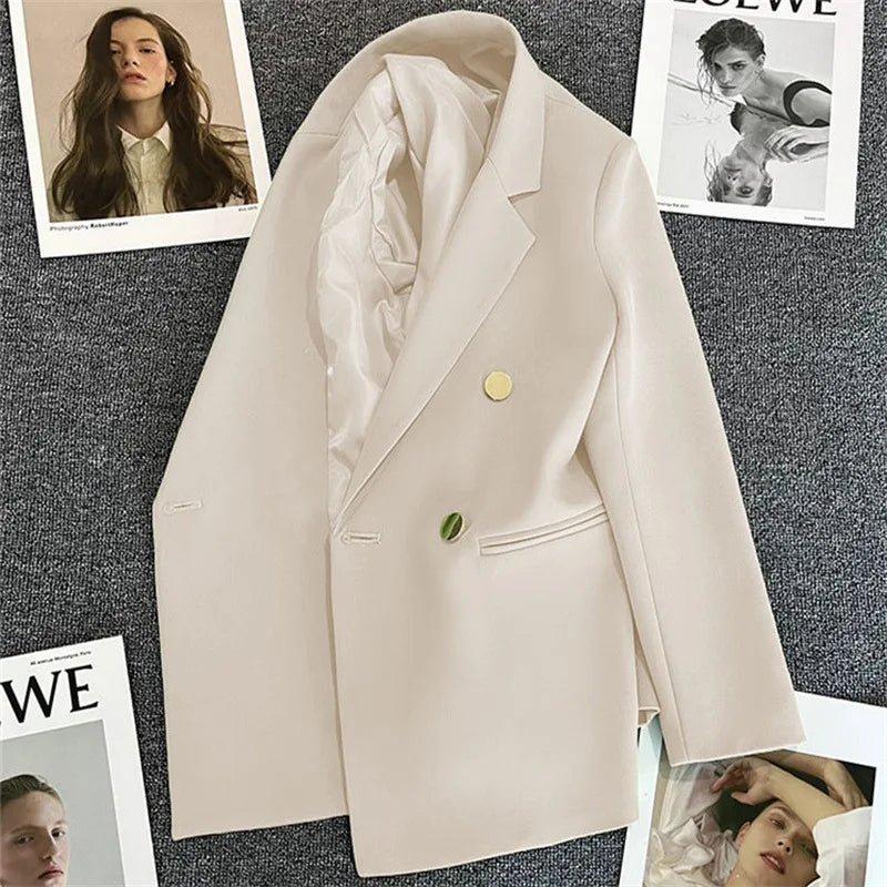 Elegant Single Button Blazer/Autumn Long Sleeve Slimmed Stylish Jacket’s/Single Button Blazer/Casual Chic Tops Coat’s.
