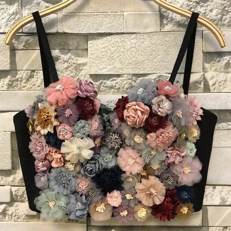 Fashion Sequined Tank Top/Shiny Shaper Push Up Bra/Sexy Halter Cropped Top/Bralette Corset Camis.