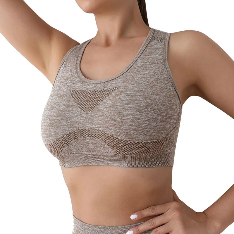Women Sport’s Bra/Yoga Top Vest/High Shockproof/Yoga Gym Running Fitness/Seamless Sportswear.