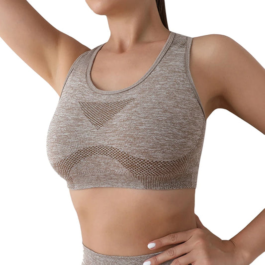Women Sport’s Bra/Yoga Top Vest/High Shockproof/Yoga Gym Running Fitness/Seamless Sportswear.