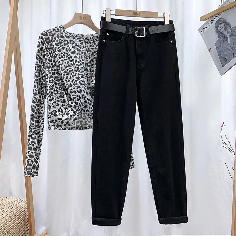 Symmetry Multi Style Pants/Stylish High Waisted Denim/Straight Leg Jeans Female Trousers/Pockets Roll Up Cuffs Casual Trendy Look.