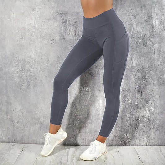 Yoga Fitness Legging’s/High Waist Tight’s /With Pocket’s/ Gym Workout Running Stretchy Sexy Butt Liftting Casual Skinny Pants
