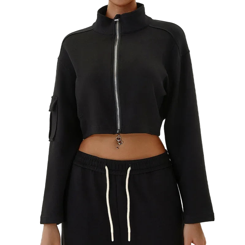 Woman Yoga Clothes Windbreaker Sportswear/Running Long Sleeve Sweatshirt/Sports Jacket’s Top/Women Workout Tops Activewear.