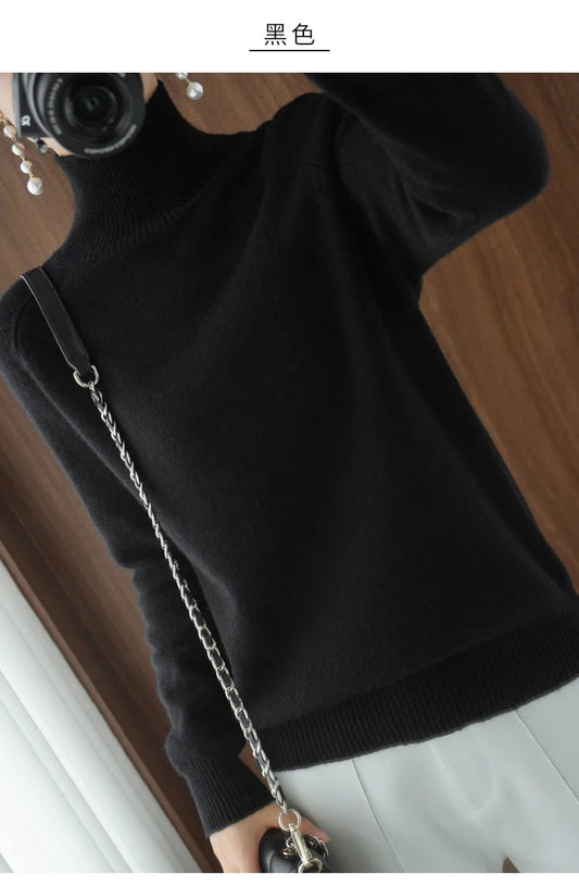 Luxury Soft Knit Long-Sleeve Sweater – Classic Fit in Neutral Tones | Modern Blend Boutique