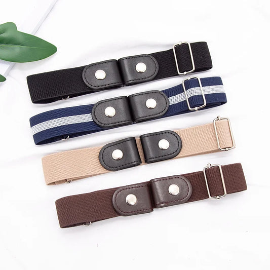 New Adjustable Belt’s for Women/Buckle-Free Waist Jean Pant’s/No Buckle Stretch Elastic Waist/Lazy Invisible Belt