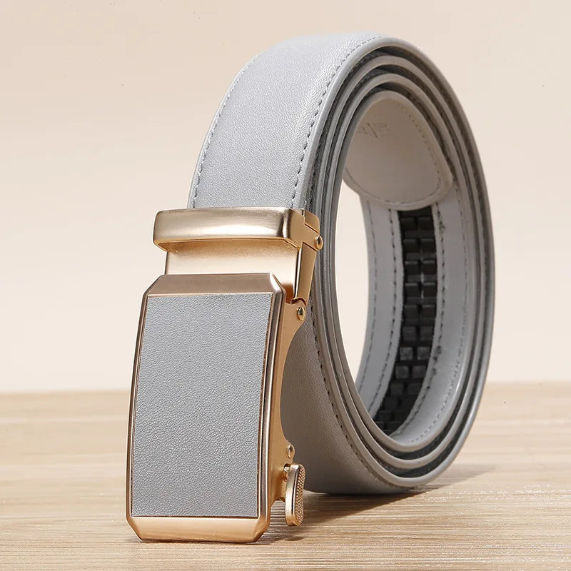 Golden Automatic Buckle Belt/Women Universal Fashion Casual Belt’s/Red Blue/Green/Black/White/Cinturon Female Waistband.