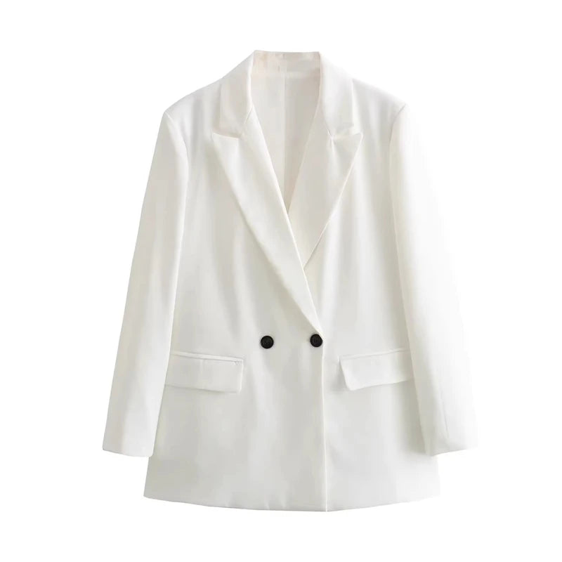 Women’s Plaid Single-Button Blazer – Tailored Notched Collar Jacket | Elegant Office & Casual Chic Outerwear