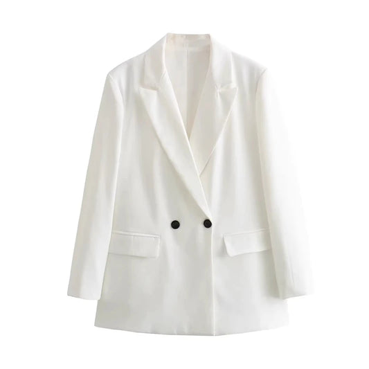 Women’s Plaid Single-Button Blazer – Tailored Notched Collar Jacket | Elegant Office & Casual Chic Outerwear