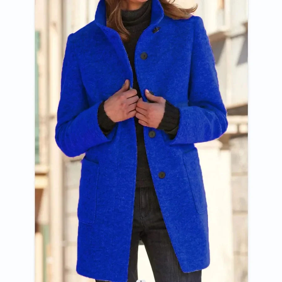 Cardigan Seasonal Coat/Warm Fashion Versatile Wear/Loose Fitted Retro Button/Collar Long Sleeve Y2k Overcoat.