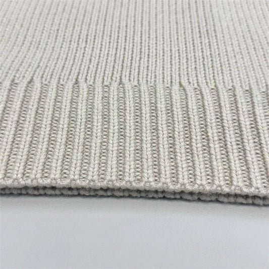 Women's Versatile Crewneck  Cashmere knitted Sweater/Ribbed Neckline/Elastic Cuff Hem/Long Sleeved Woolen Blend Pullover.