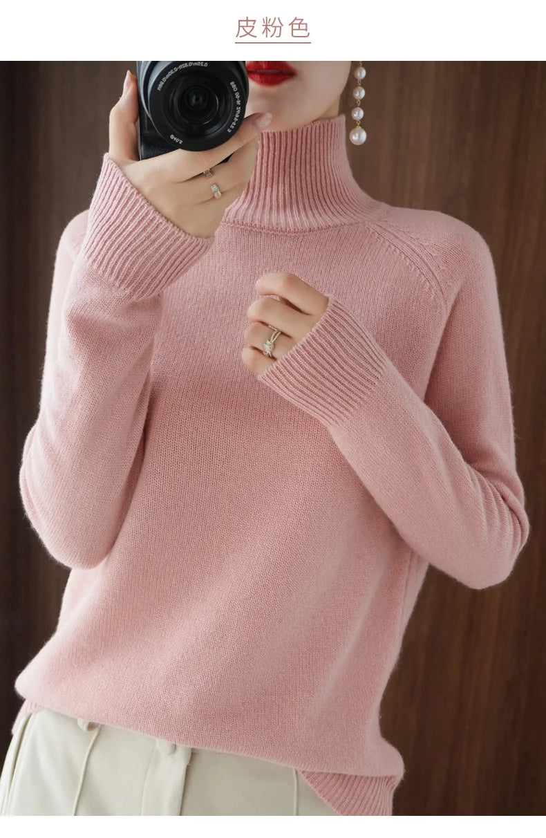 Luxury Soft Knit Long-Sleeve Sweater – Classic Fit in Neutral Tones | Modern Blend Boutique