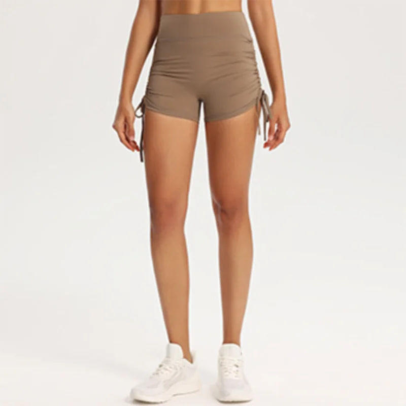 Women's High Waisted Drawstring Shorts Sexy Butt Lifting Gym Yoga Running Shorts Quick Dry Workout Activewear