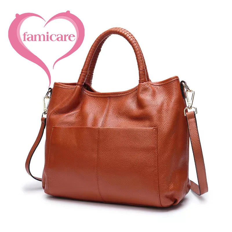 Genuine Leather Luxury Tote Bag – Timeless Everyday Elegance