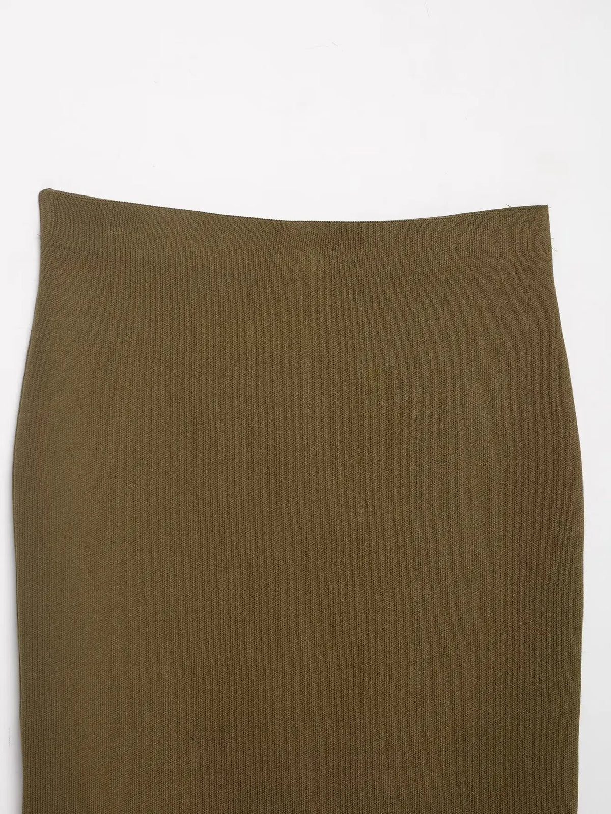 Women’s Olive Green Knit Blazer & Midi Skirt Set | Elegant Two-Piece Business Casual Suit | Fall Winter Fashion