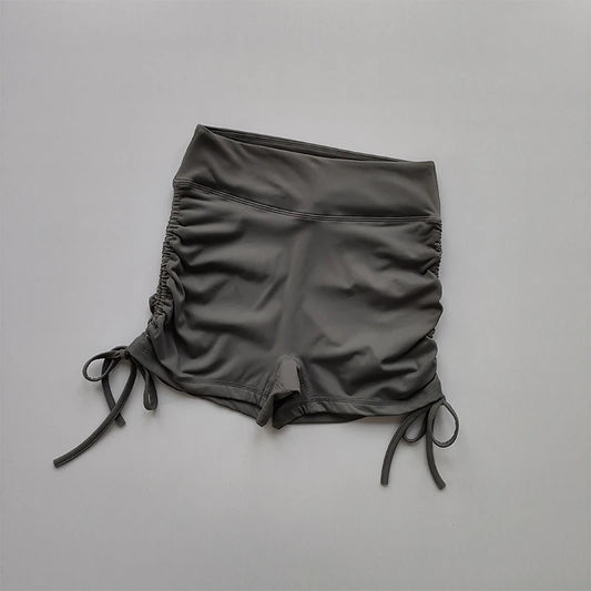 Women's High Waisted Drawstring Shorts Sexy Butt Lifting Gym Yoga Running Shorts Quick Dry Workout Activewear