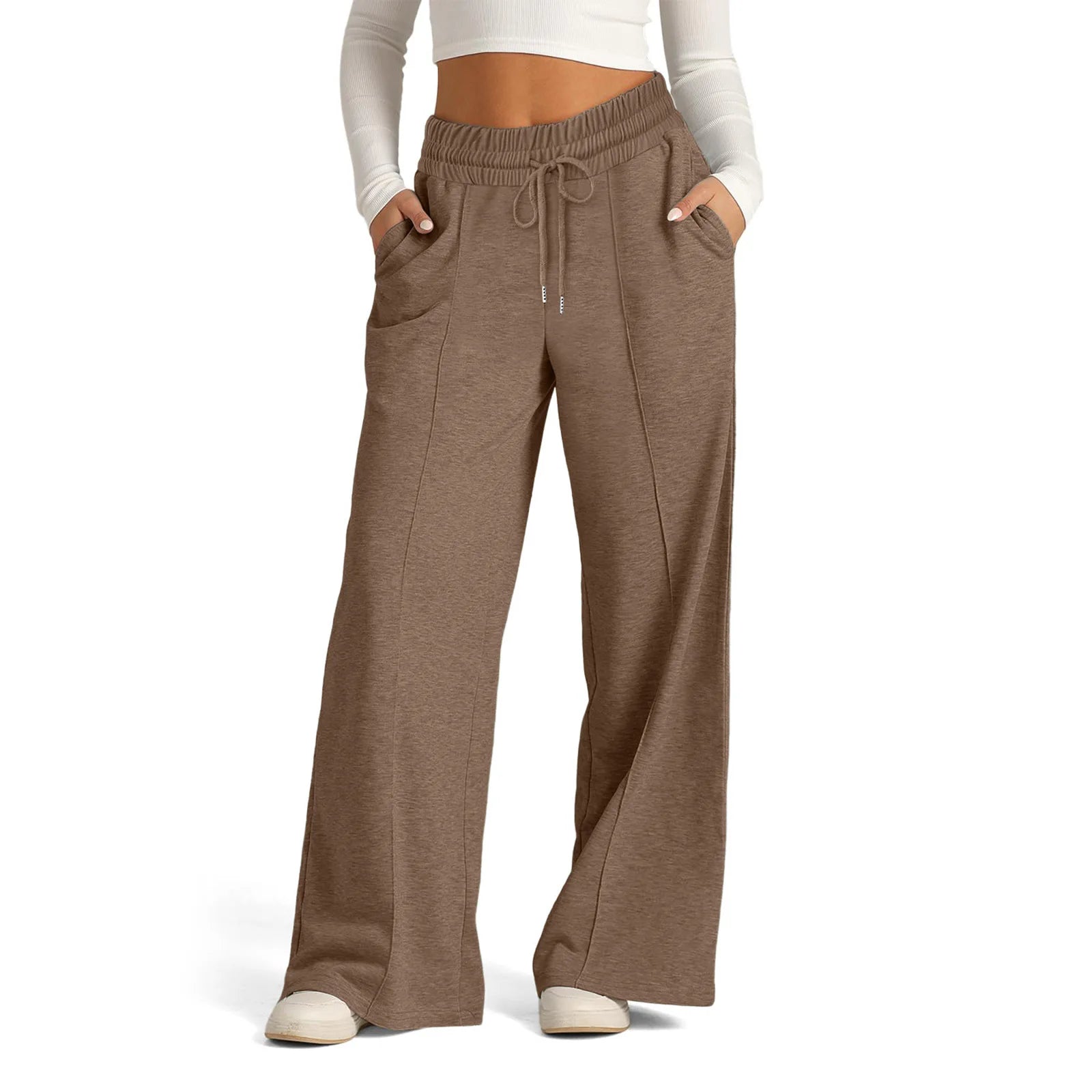 Comfort Baggy Wide Leg Sweatpant’s/High Waisted Baggy Flared Pants Drawstring/ Athletic Joggers Casual Daily Wear Loose Yoga Sports Pants.