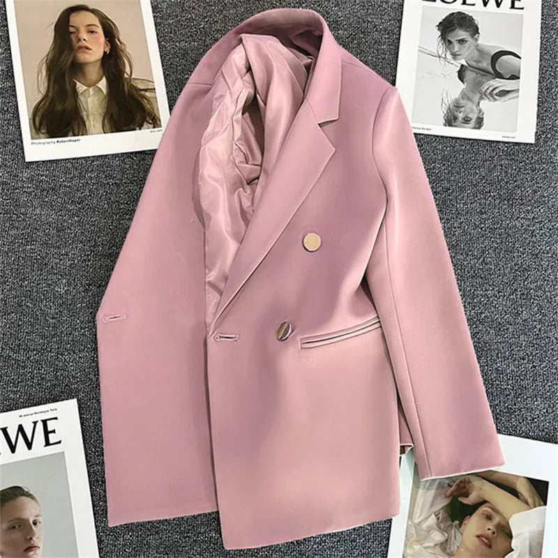 Elegant Single Button Blazer/Autumn Long Sleeve Slimmed Stylish Jacket’s/Single Button Blazer/Casual Chic Tops Coat’s.