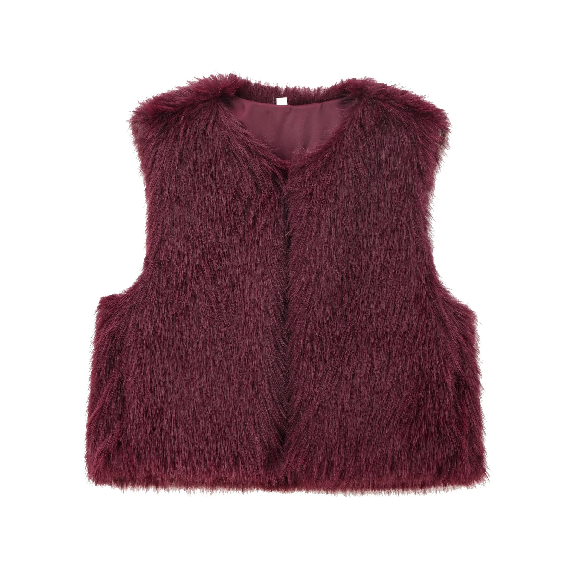 Women's Autumn Winter Faux Fur/ Warm Vest Casual Vest Coat/Sleeveless Jacket Fashion Streetwear New Outerwear.