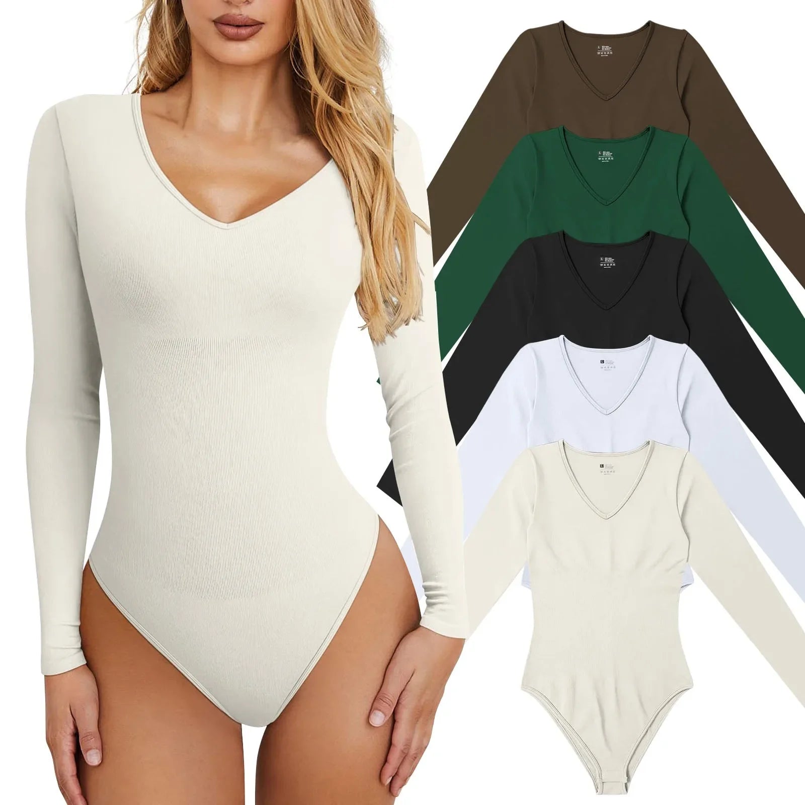 Sexy Knitted  Underwear Crew Neck/Long Sleeve Leggings Slim Jumpsuit/Bodysuit.