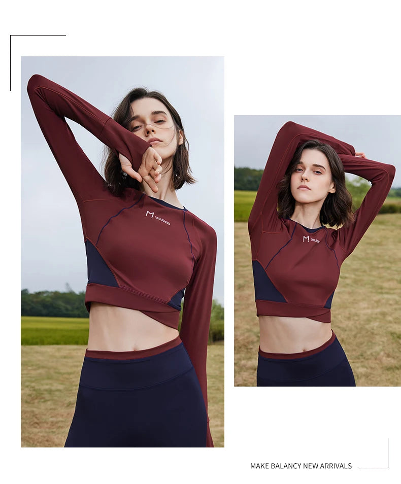 Dark Colored Temperature Make Solid Winter Top/Simple simple Versatile/Stretchable Soft Wear/Comfy With Thumbholes.