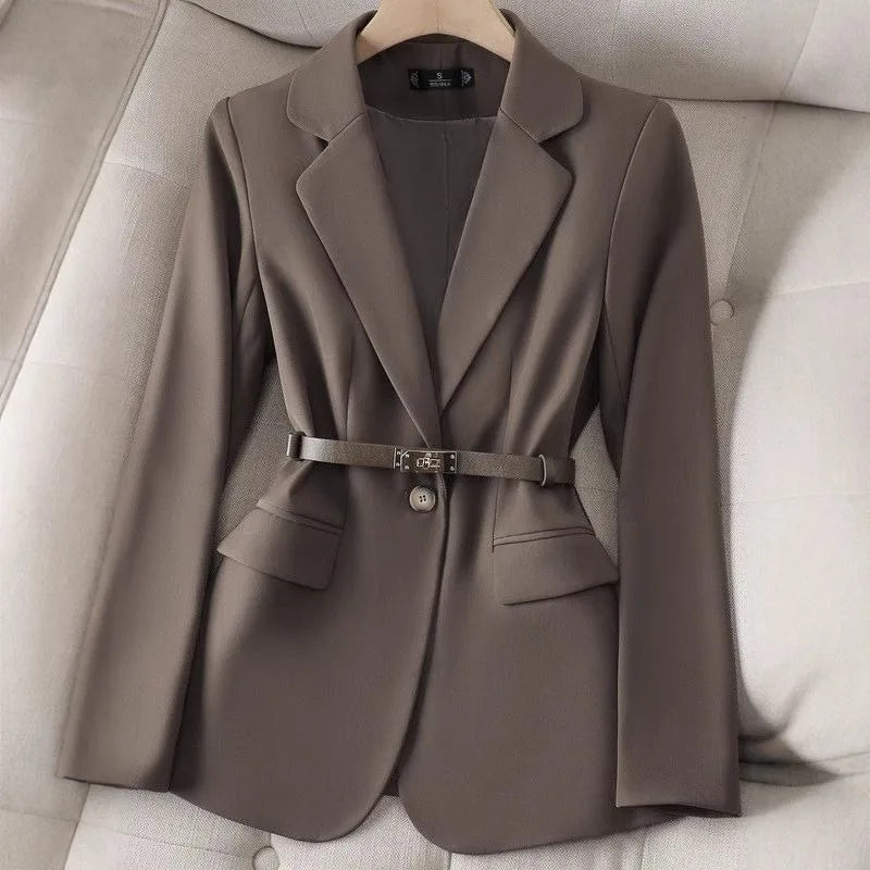 Autumn Professional Small Blazer/Women's Design Sense Niche Fashion Casual Temperament Commuter Small Suit.