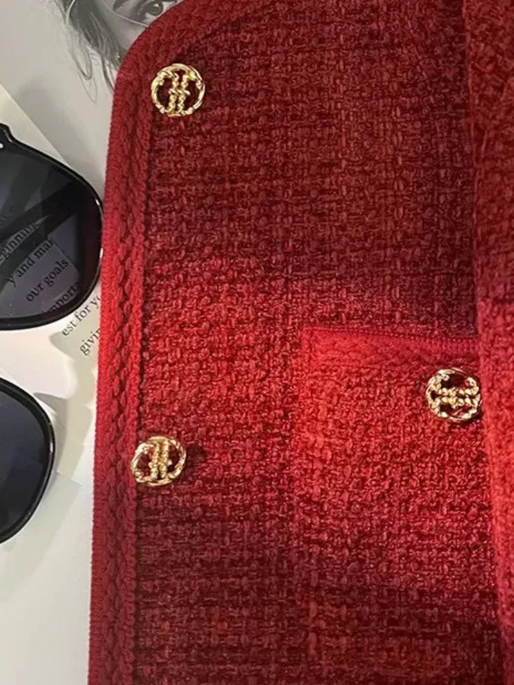 High-end Tweed Coat/Noble French Elegant Fashionable/Versatile Short Jacket.