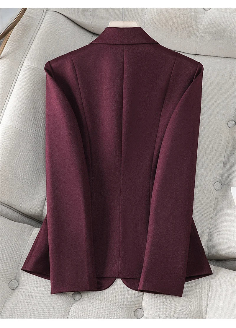 Timeless Elegance Sculpted Single-Button Blazer|Modern Blend Boutique | Women’s Tailored Workwear & Occasion Blazer