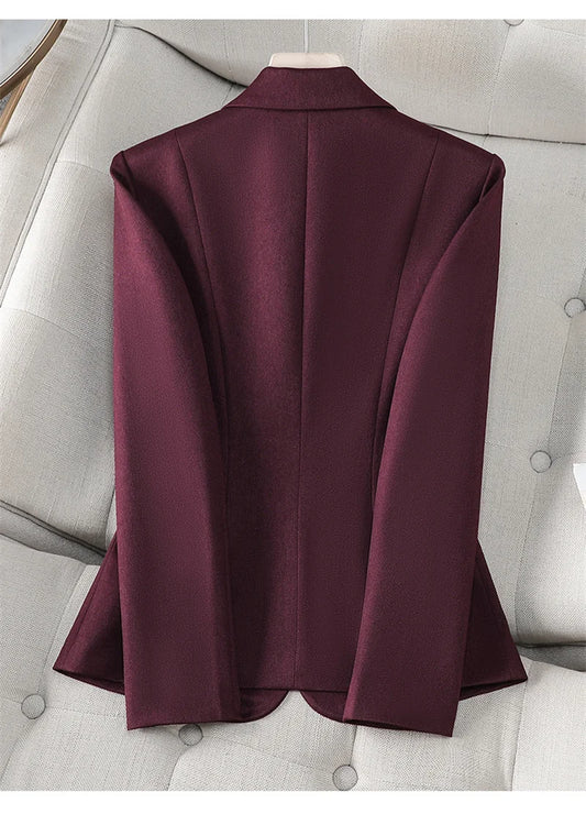 Timeless Elegance Sculpted Single-Button Blazer|Modern Blend Boutique | Women’s Tailored Workwear & Occasion Blazer