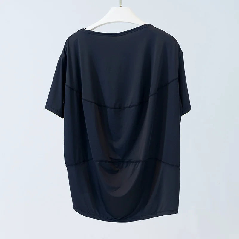 Women’s Cooling Active Top with Utility Pockets | Breathable Stretch Fitness Shirt