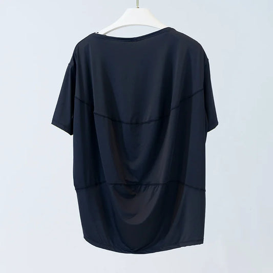Women’s Cooling Active Top with Utility Pockets | Breathable Stretch Fitness Shirt