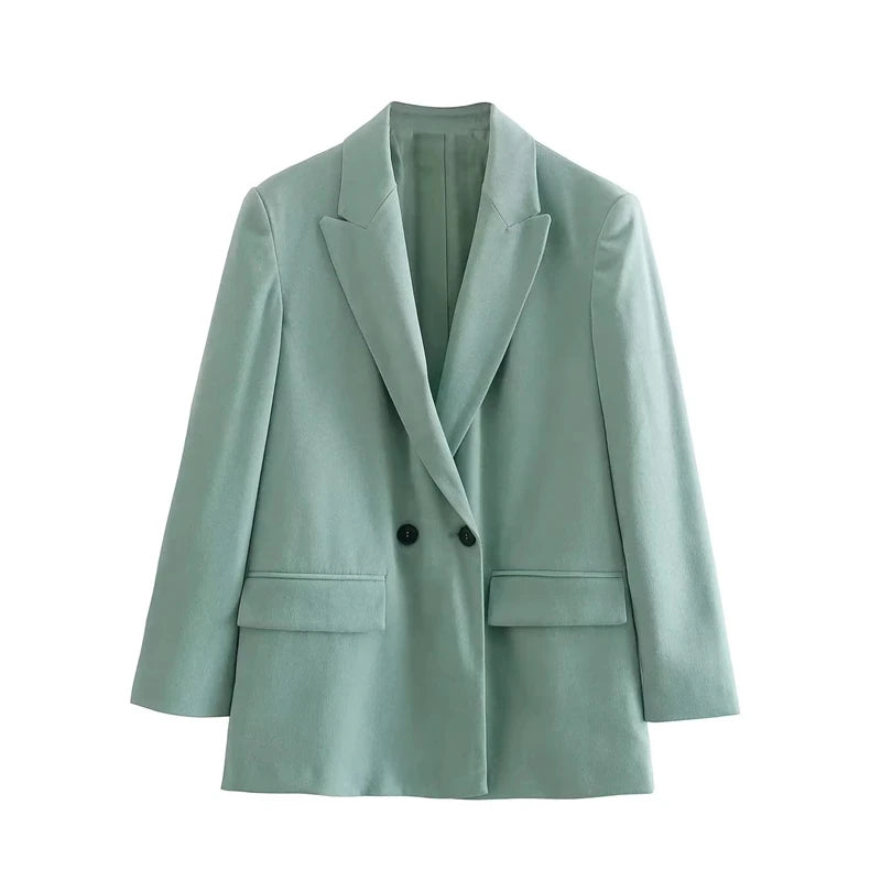 Women’s Plaid Single-Button Blazer – Tailored Notched Collar Jacket | Elegant Office & Casual Chic Outerwear